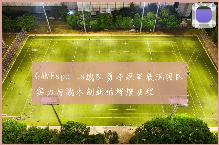 GAMEsports战队勇夺冠军展现团队实力与战术创新的辉煌历程
